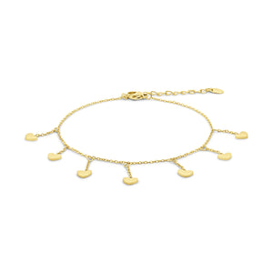 Heart Charm Anklet
