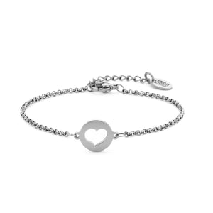 Armband met hart bedel