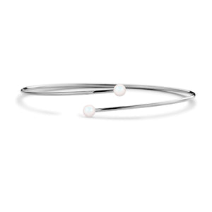 Open armband met parels