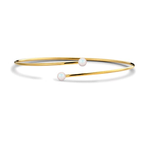Open armband met parels