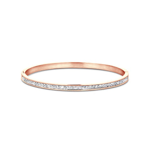 Bangle with zirconia stones