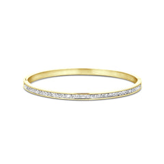 Bangle with zirconia stones