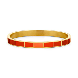 Bangle with enamel