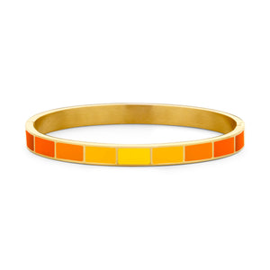 Bangle with enamel