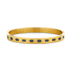 Bangle with enamel