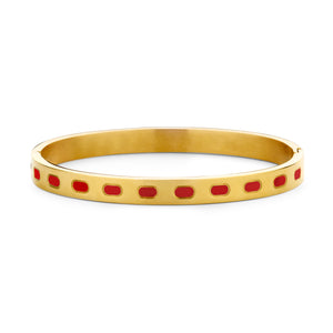Bangle with enamel