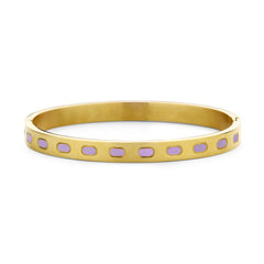Bangle with enamel