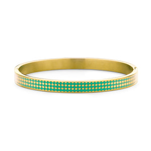 Bangle with enamel