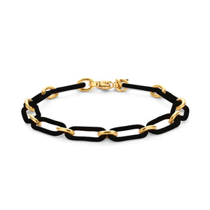 Link bracelet enamel white