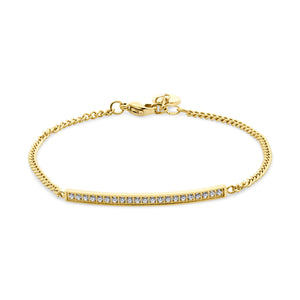 Armband met zirkonia staafje
