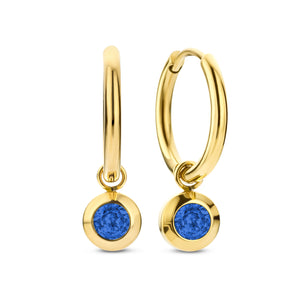 Earrings with zirconia