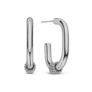 Earrings oval with rings