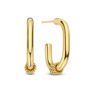Earrings oval with rings