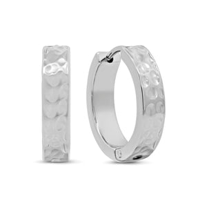 Hammered Hoop Earrings