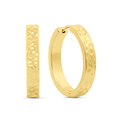 Hammered Hoop Earrings