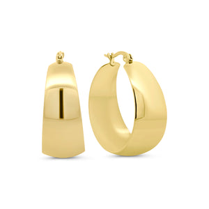 Wide Hoop Earrings