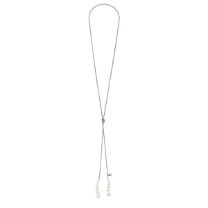 Ketting met bedel van barokparel en koorden