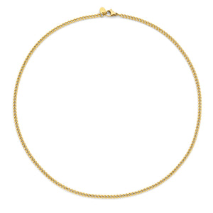 CO88 Collection Gourmet Chain Necklace 3mm 40+5cm Stainless Steel