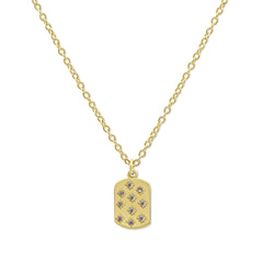 Halsketting met zirkonia bedel