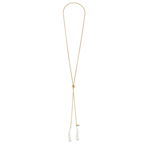 Ketting met bedel van barokparel en koorden