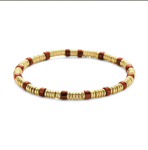 Beaded bracelet with beads