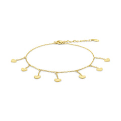 Heart Charm Anklet