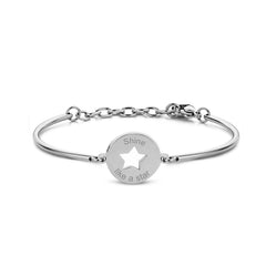 Armband met bedeltje 'straal als een ster'