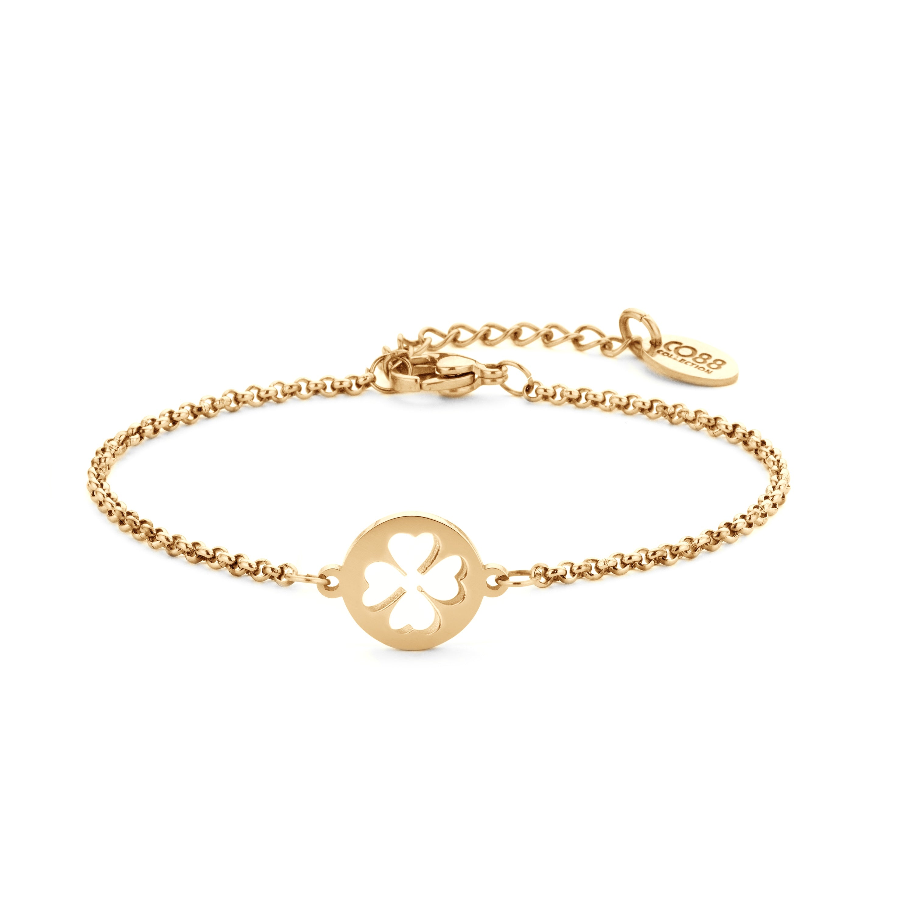 Bracelet with clover charm