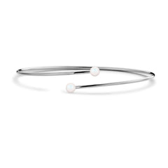 Open armband met parels