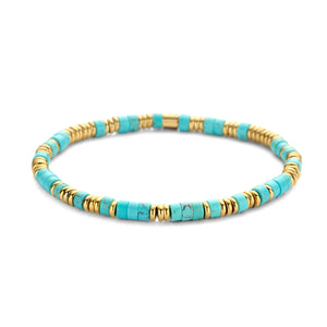 Bead Bracelets with Natural Stone