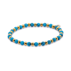 Beaded bracelet with aventurine beads