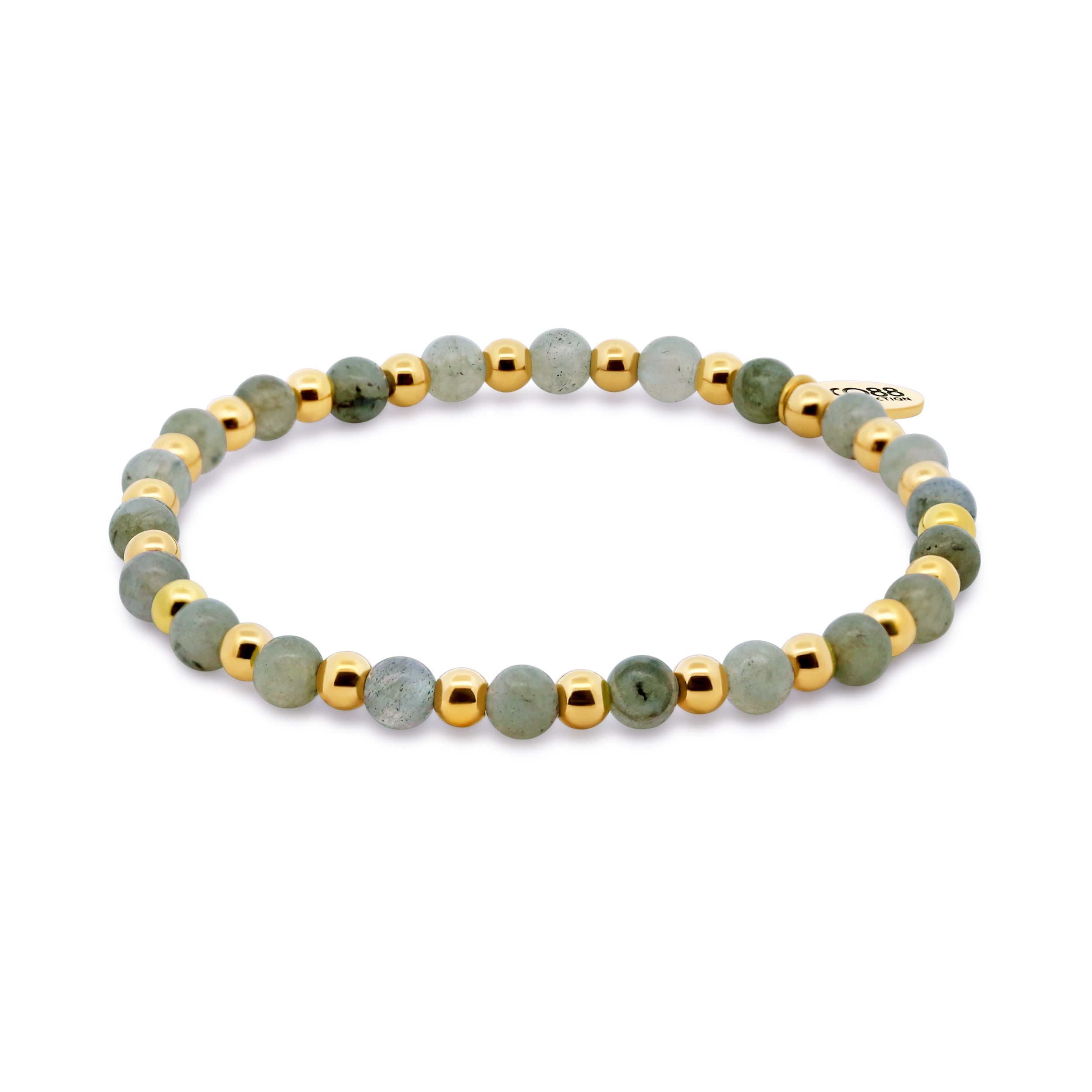 Beaded bracelet with aventurine beads