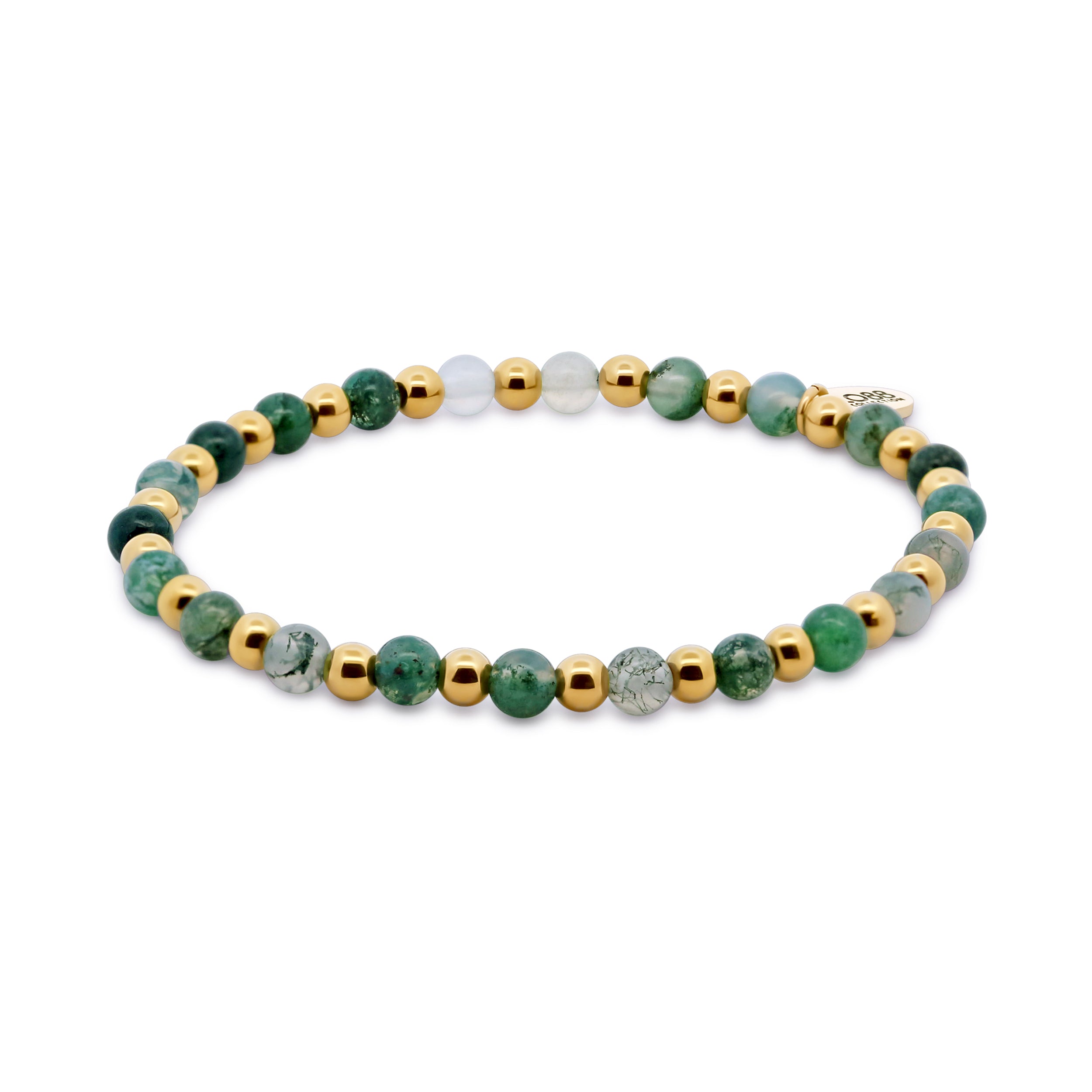 Beaded bracelet with aventurine beads
