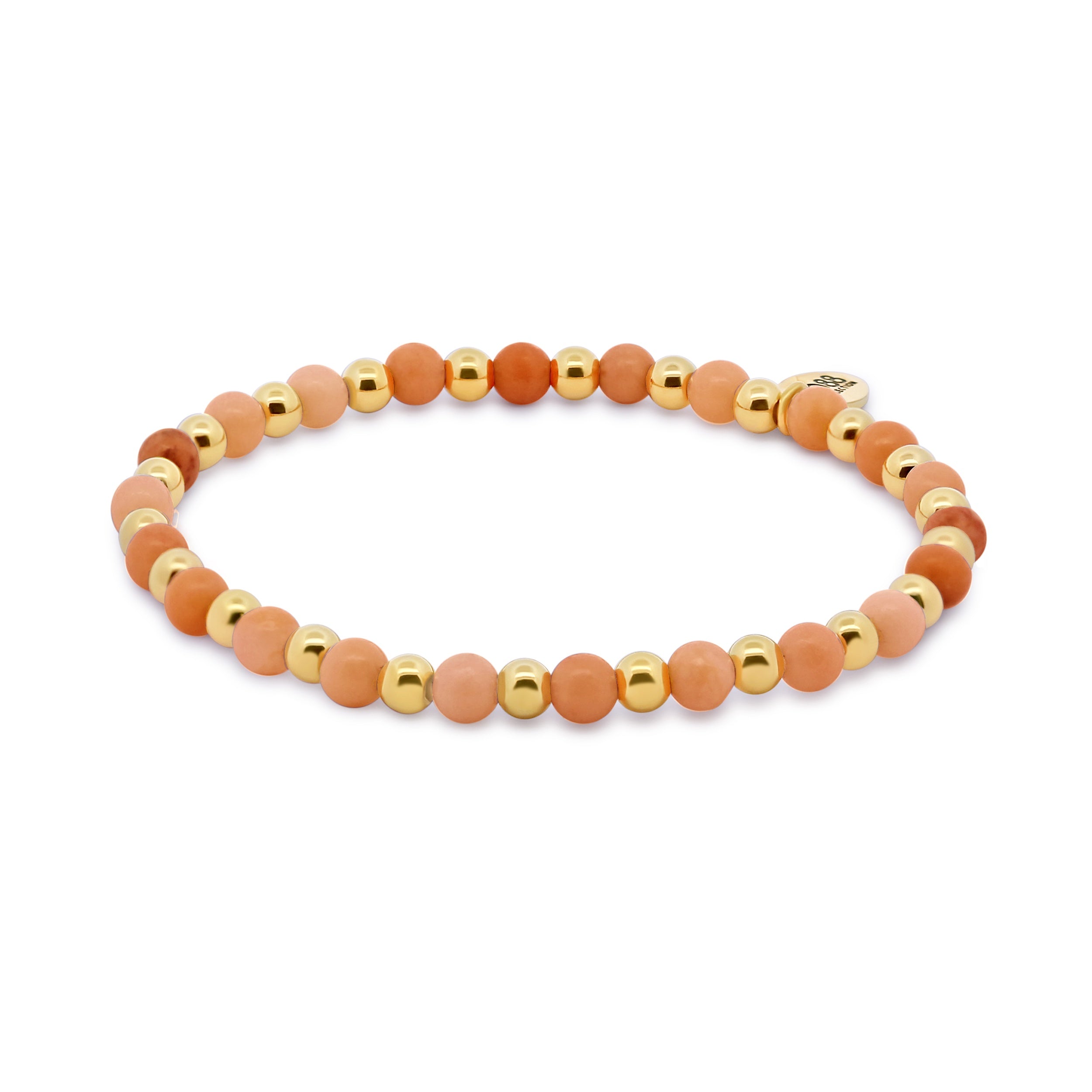 Beaded bracelet with aventurine beads
