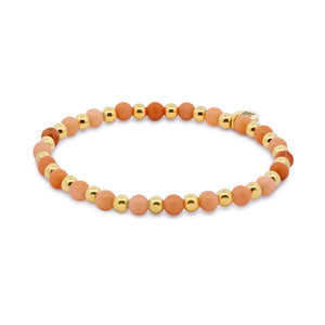 Beaded bracelet with aventurine beads