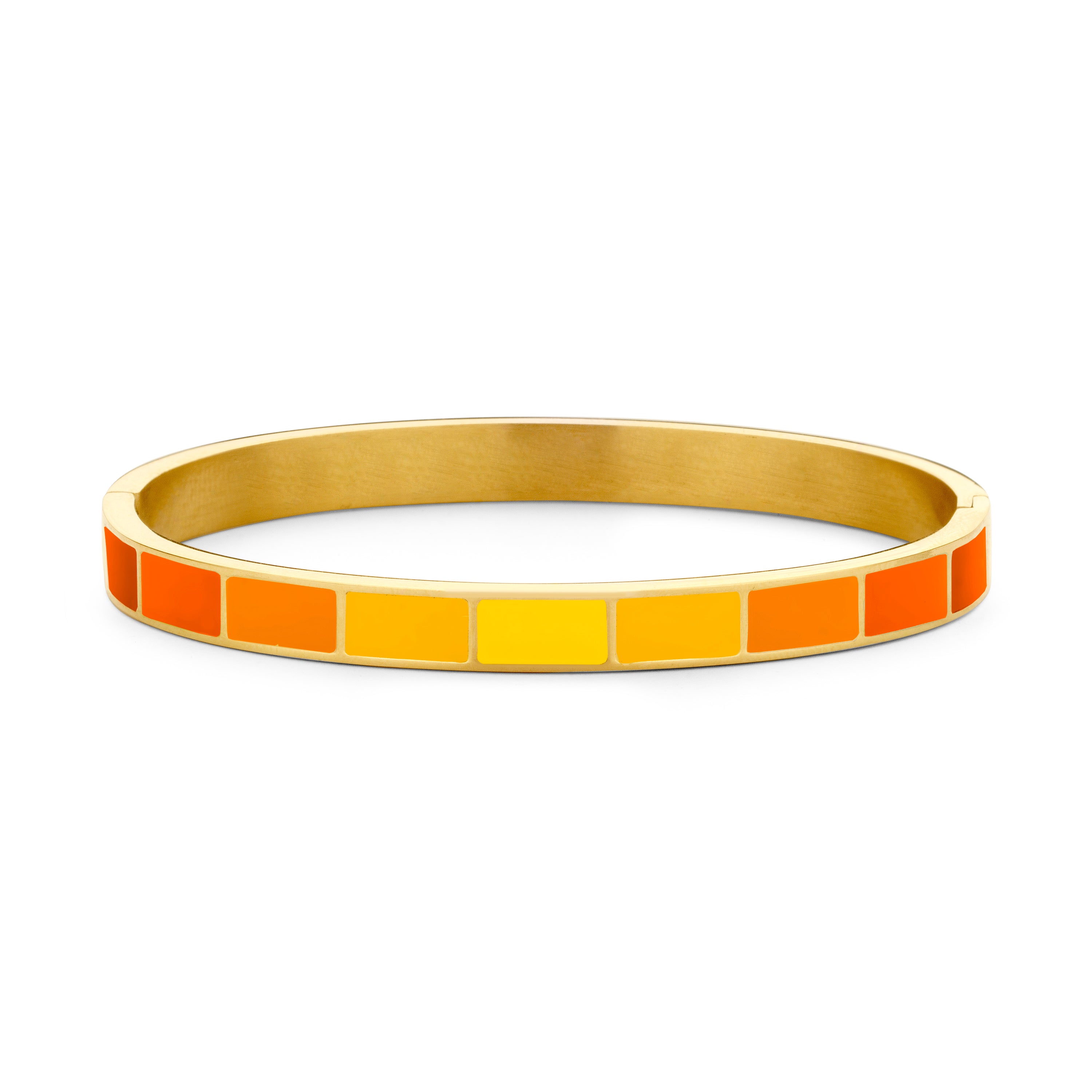 Bangle with enamel