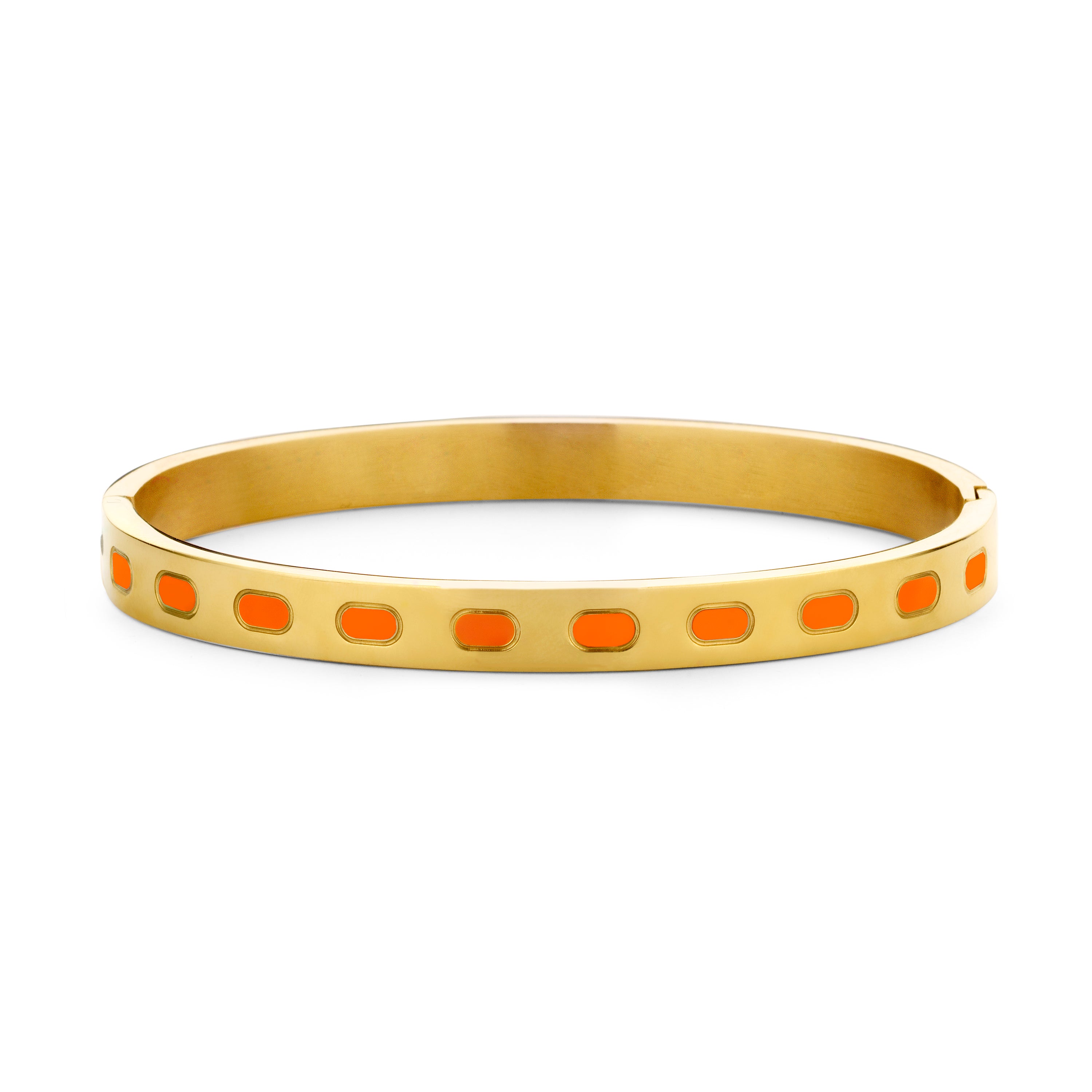 Bangle with enamel