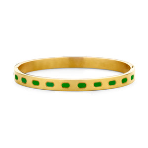 Bangle with enamel