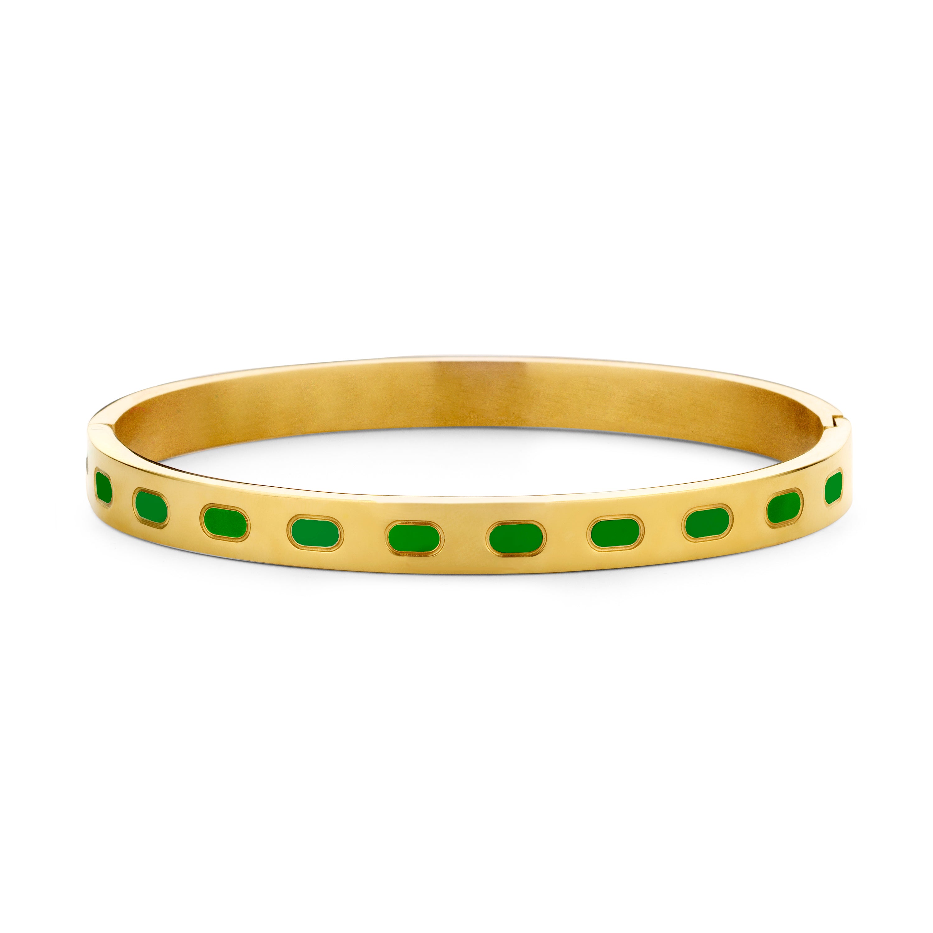 Bangle with enamel