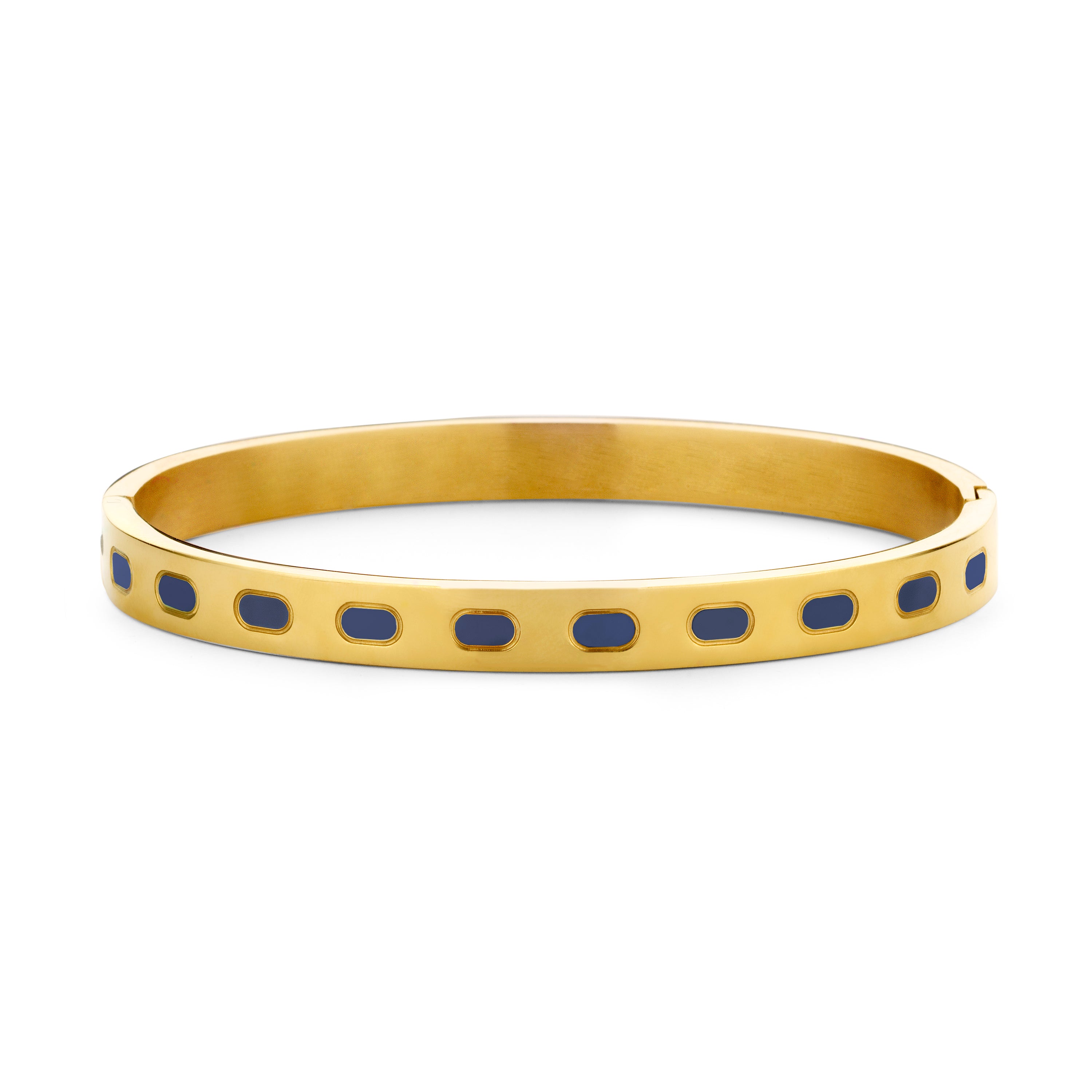 Bangle with enamel