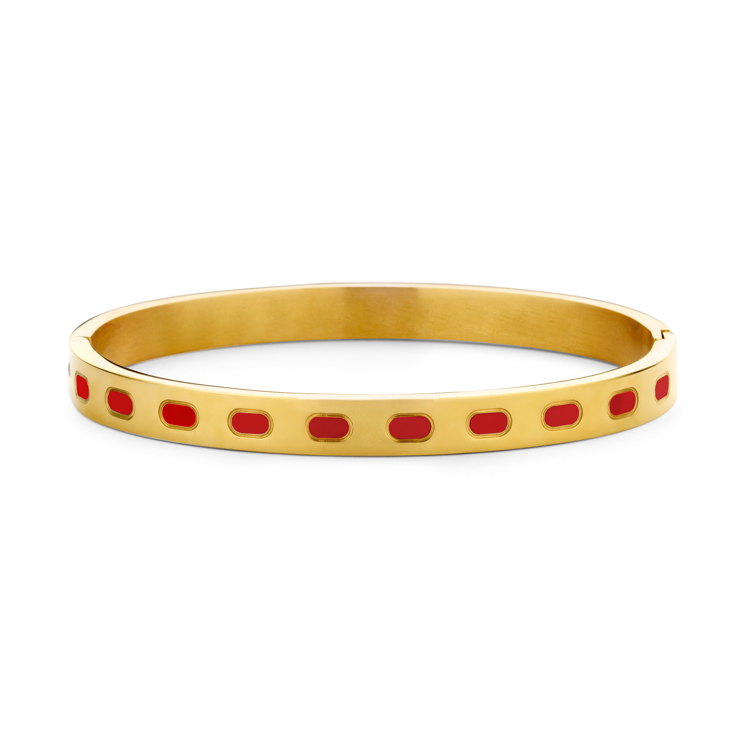 Bangle with enamel