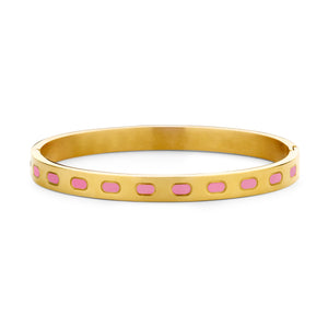 Bangle with enamel