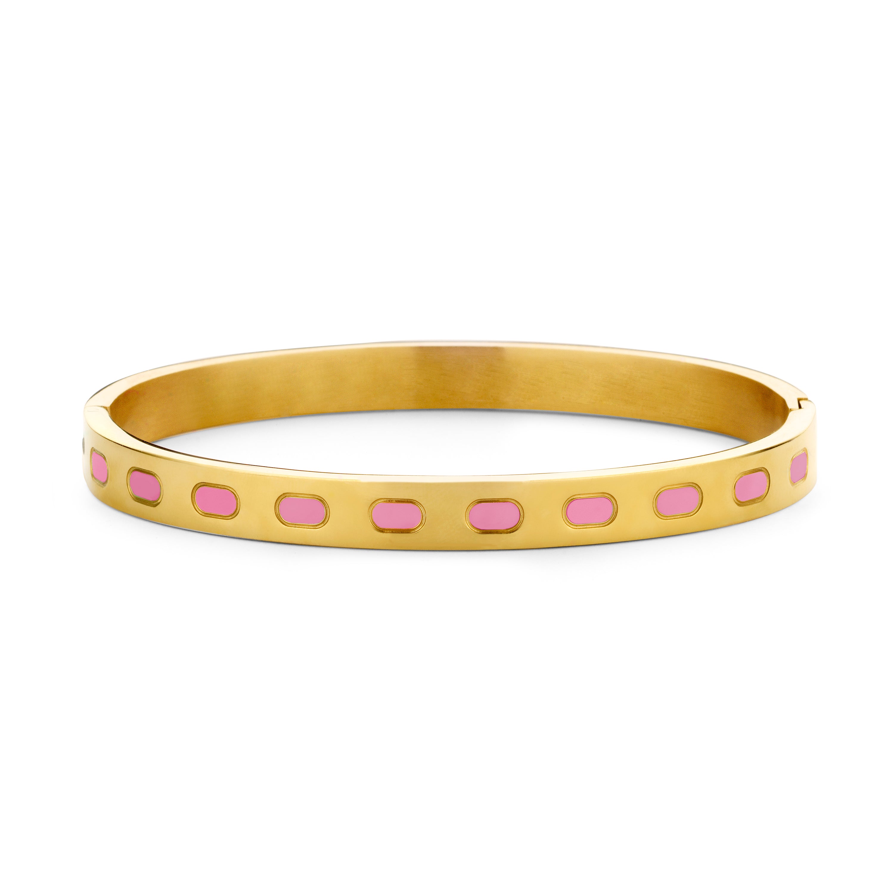 Bangle with enamel