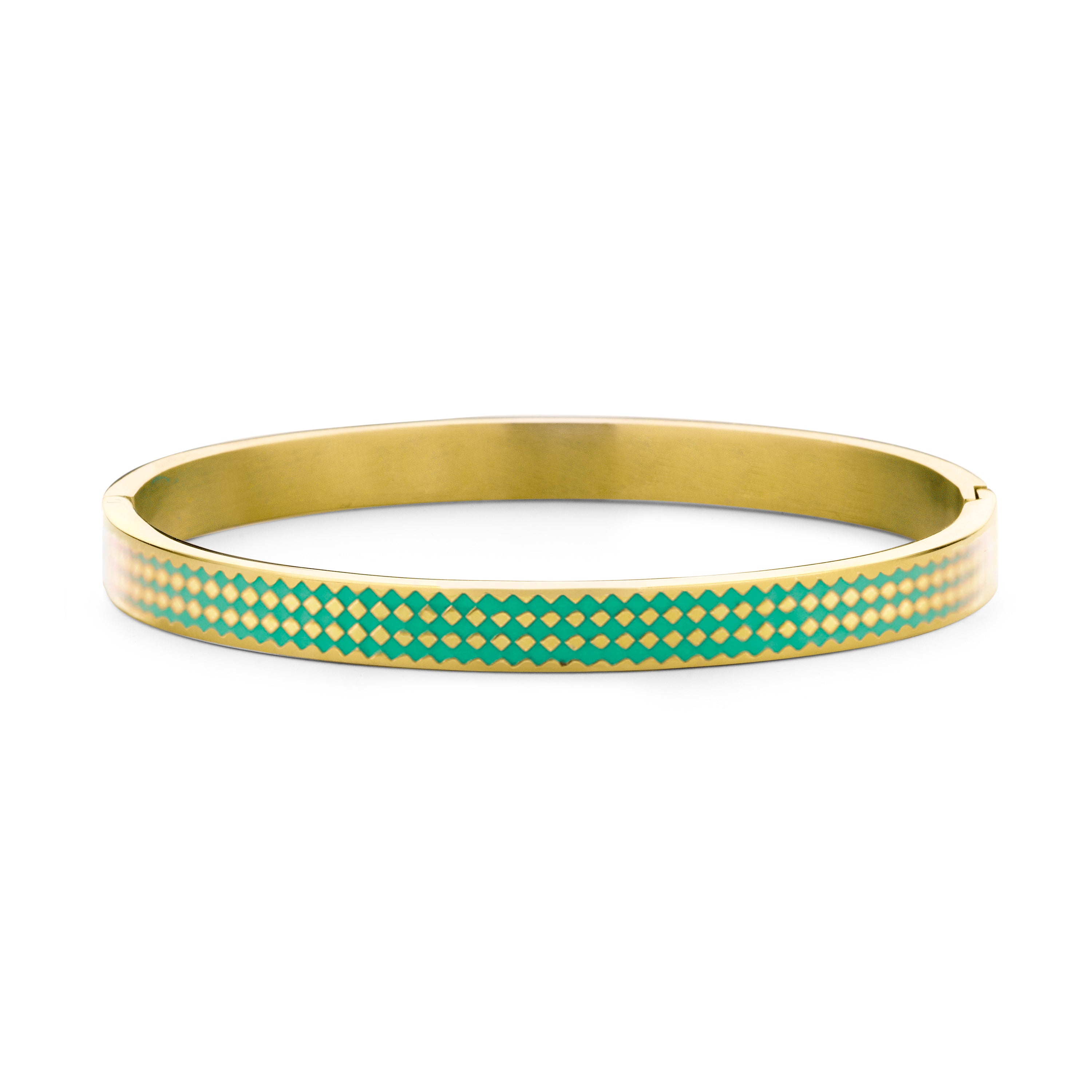 Bangle with enamel