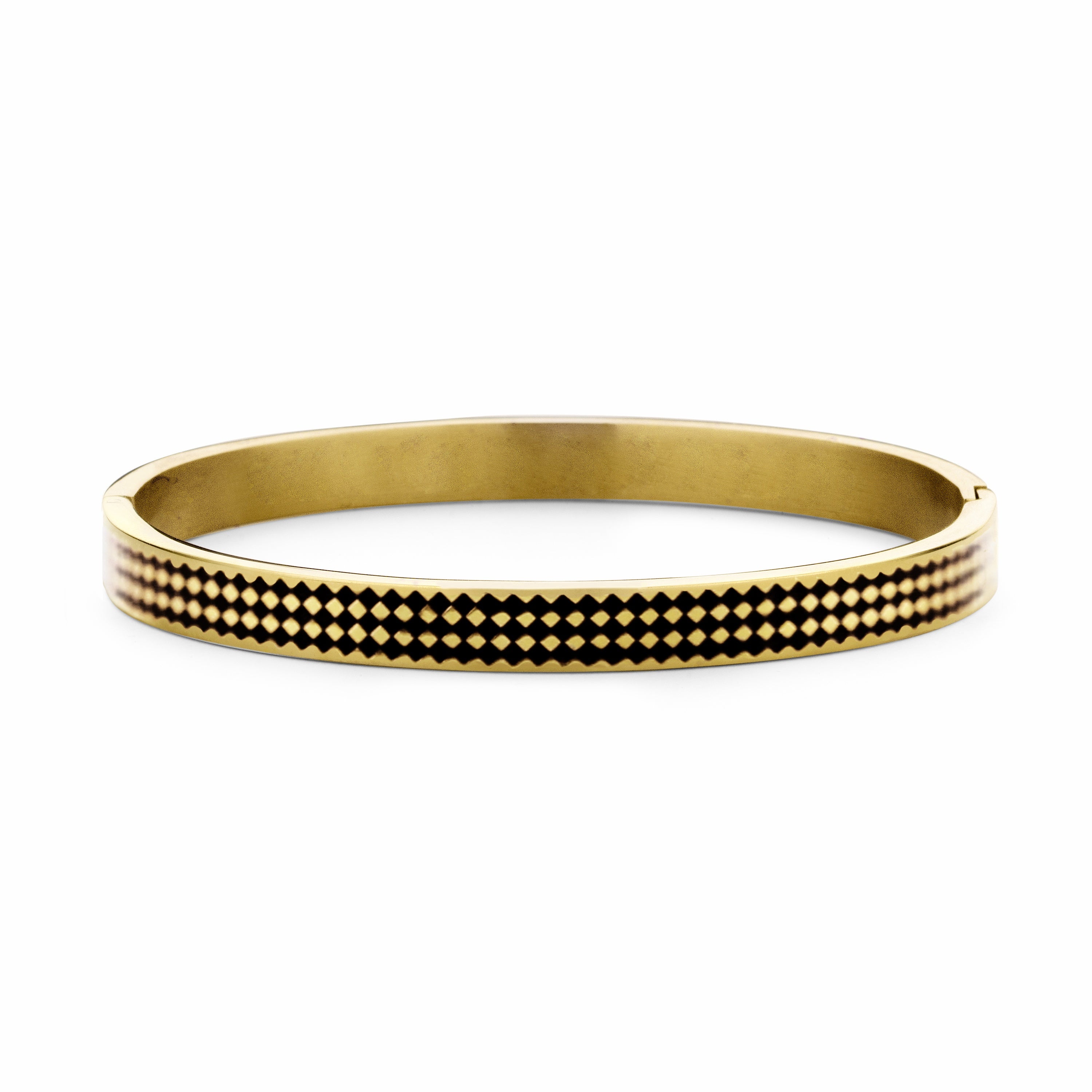 Bangle with enamel