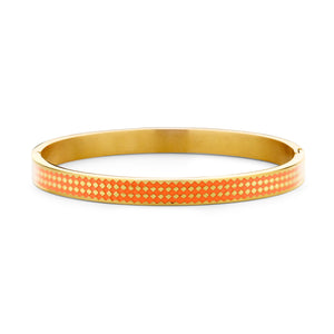 Bangle with enamel