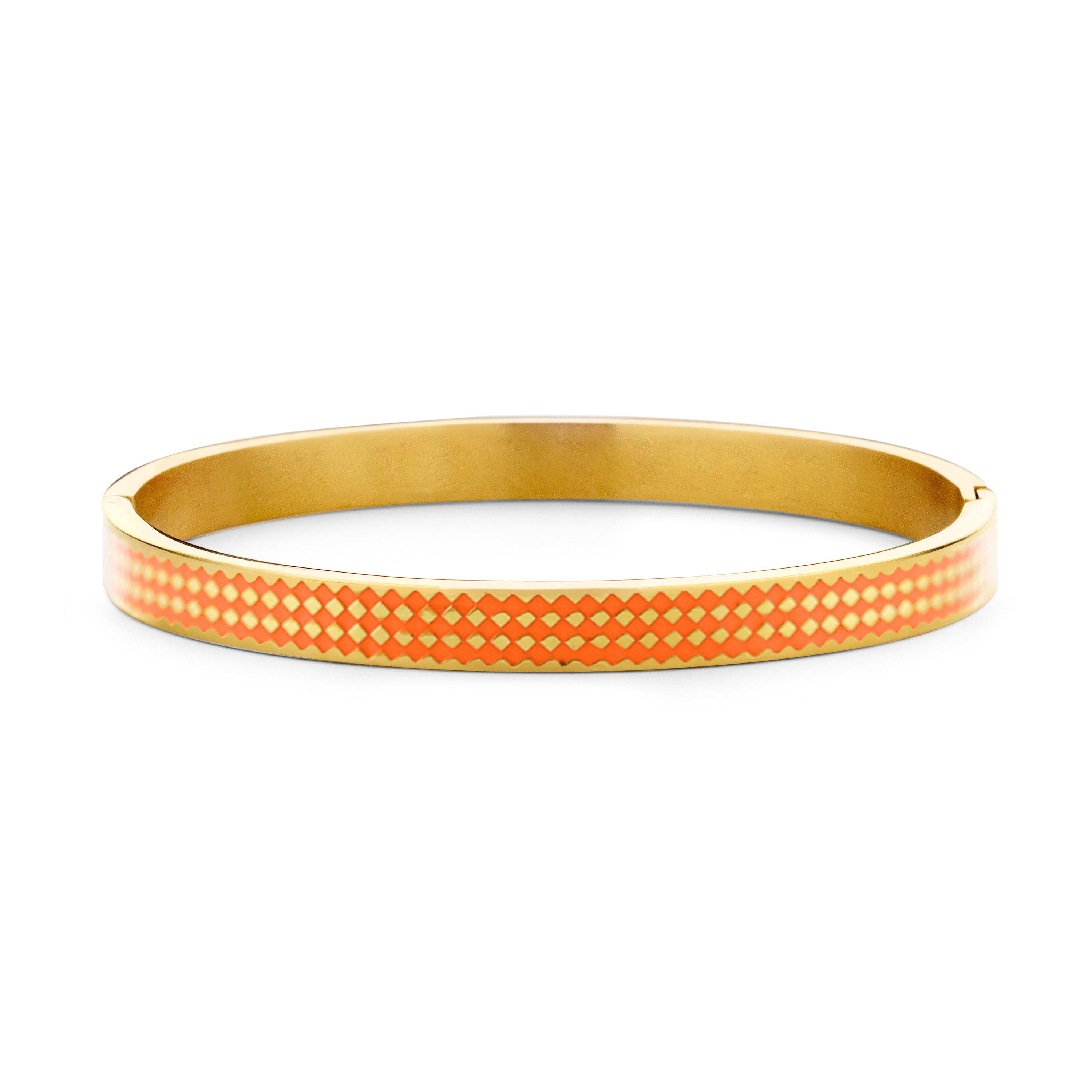 Bangle with enamel