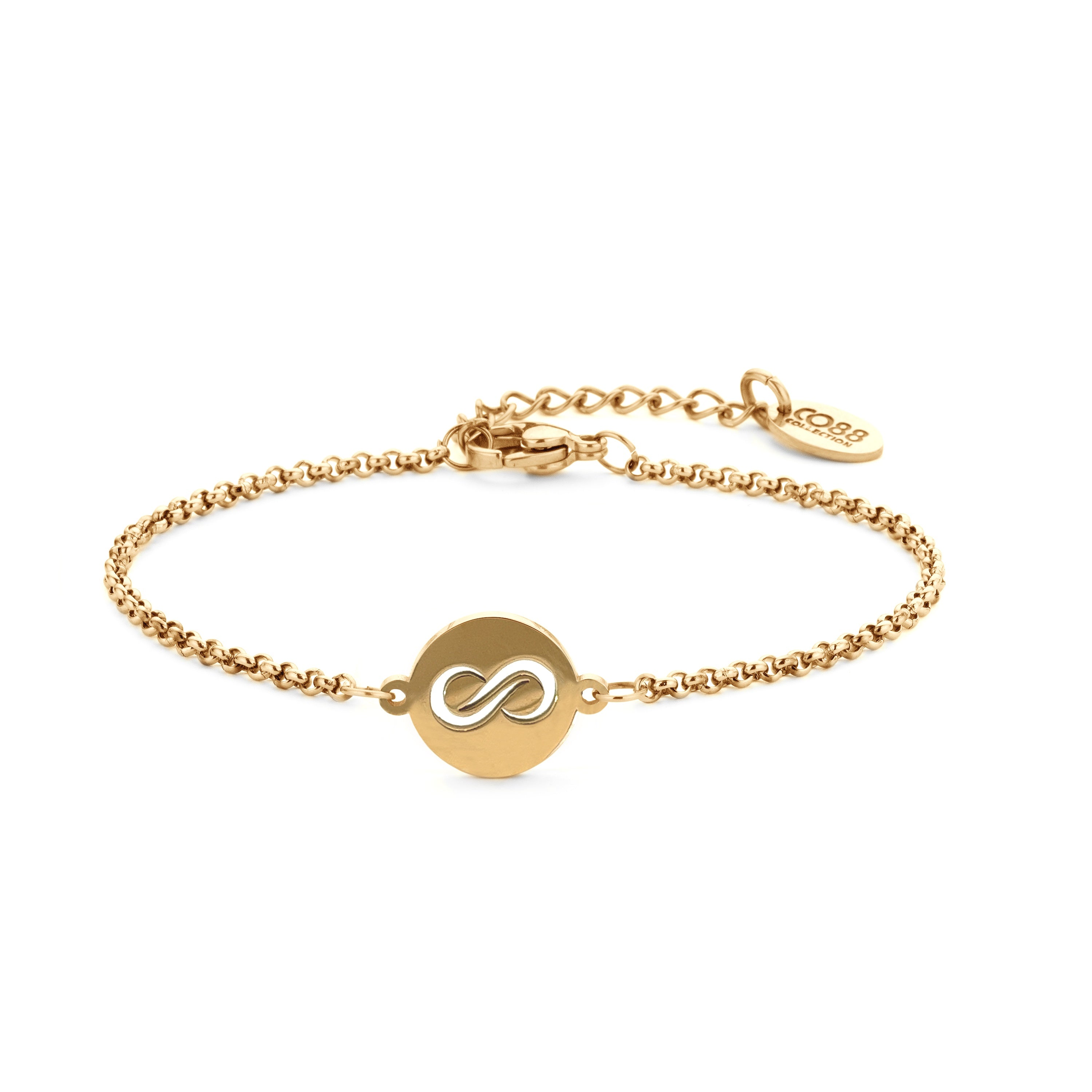 Link bracelet infinity sign