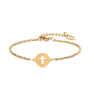 Link bracelet cross