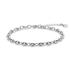 Link bracelet coffee bean link